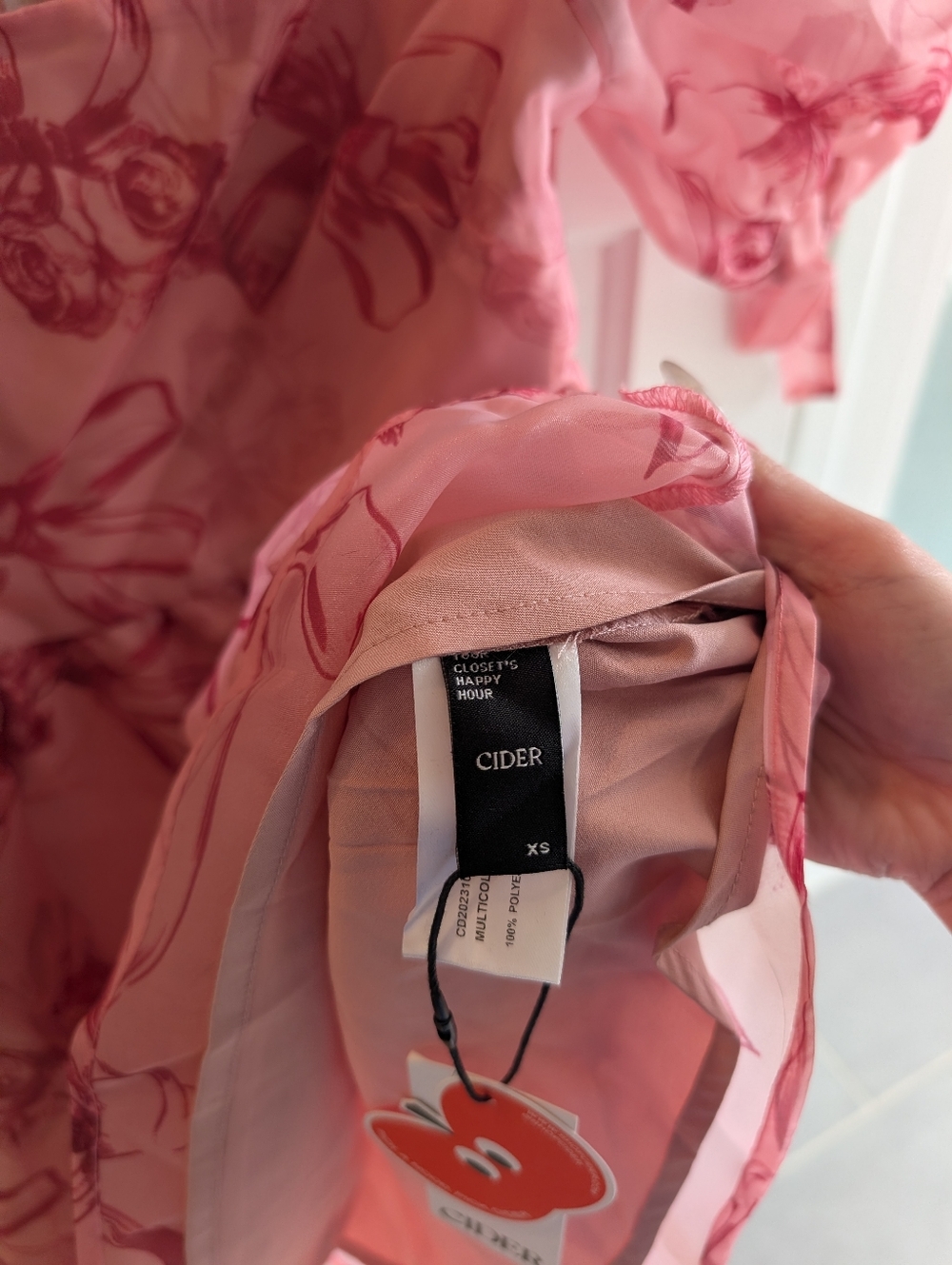 New w Tags Cider Pink Puff Dress